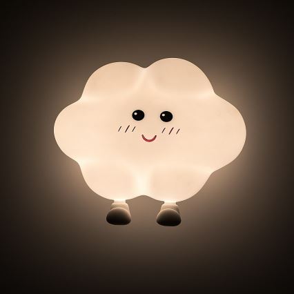 Rabalux - LED punjiva dječja noćna svjetiljka s podesivom svjetlinom i dodirnim senzorom LED/2,7W/5V 200 mAh oblak