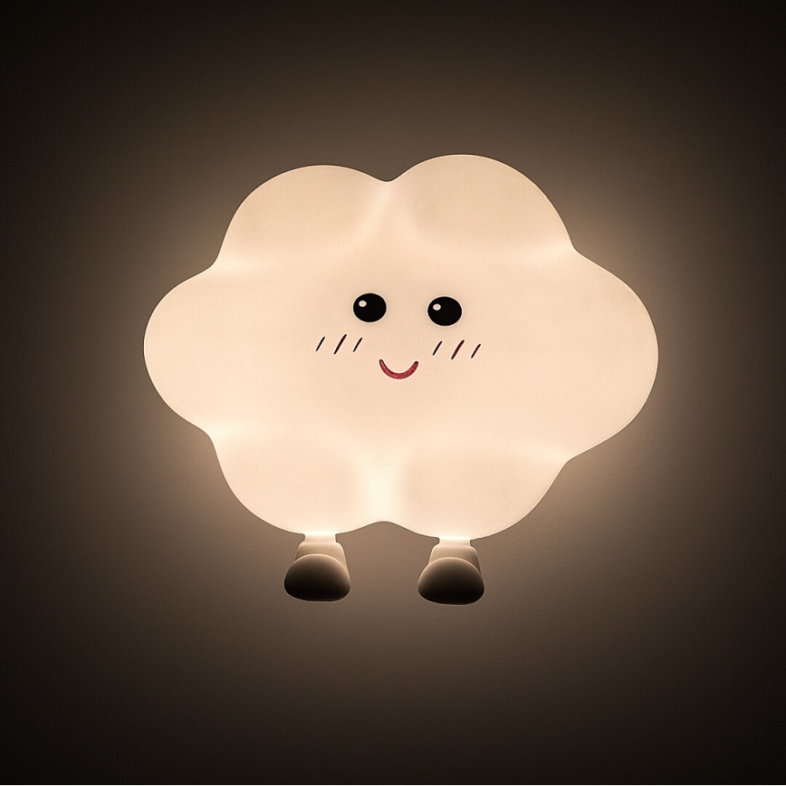 Rabalux - LED punjiva dječja noćna svjetiljka s podesivom svjetlinom i dodirnim senzorom LED/2,7W/5V 200 mAh oblak