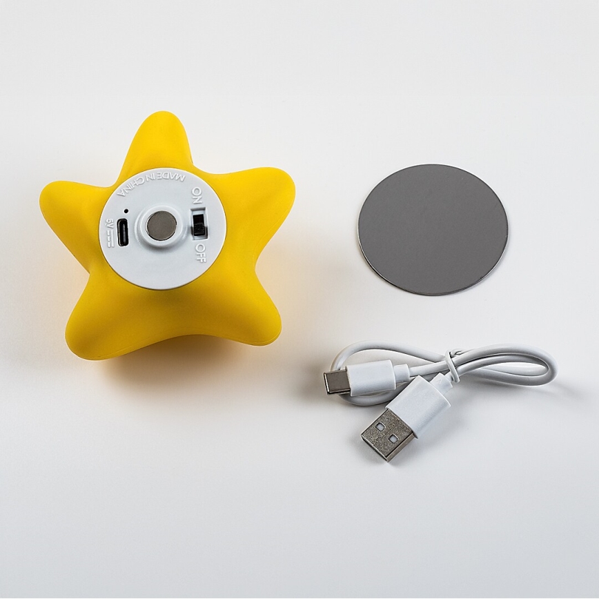 Rabalux - LED prigušiva punjiva dodirna dječja noćna svjetiljka LED/2,7W/5V 200 mAh zvijezda