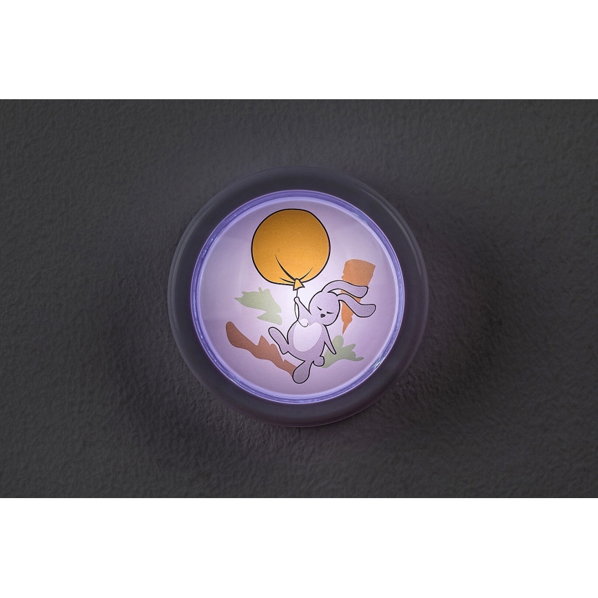 Rabalux - Dječja noćna LED svjetiljka LED/0,3W/2xAA 6000K