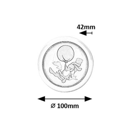 Rabalux - LED dječja noćna svjetiljka LED/0,3W/2xAA 6000K