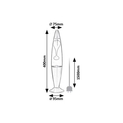 Rabalux - LED Lava lampa LED/25W/230V