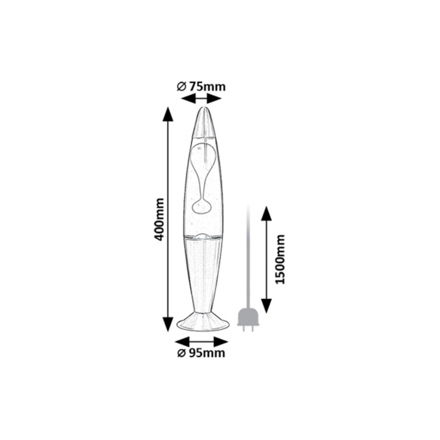 Rabalux - LED Lava lampa LED/25W/230V