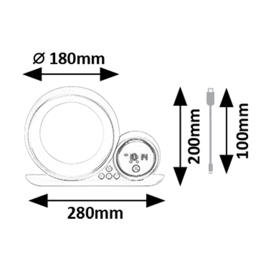 Rabalux - LED RGB Stolna lampa s zvučnikom LED/5W/230V