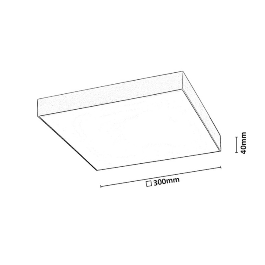 Rabalux - LED Kupaonsko stropno svjetlo LED/24W/230V 2800/4000/6000K IP44