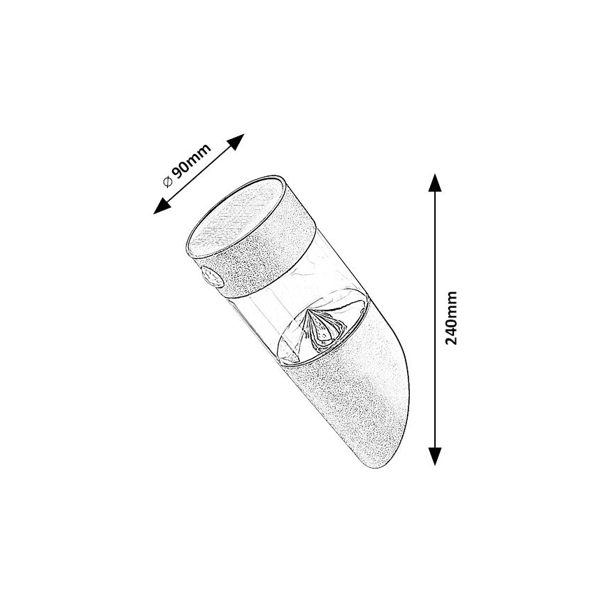 Rabalux - LED Solarna svjetiljka sa senzorom LED/1,5W/3,7V IP44
