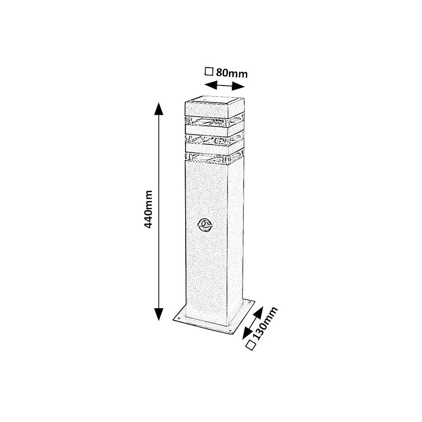 Rabalux - Vanjska lampa sa senzorom 1xE27/12W/230V IP44