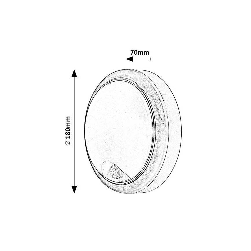 Rabalux - LED Vanjska zidna svjetiljka sa senzorom LED/15W/230V IP54
