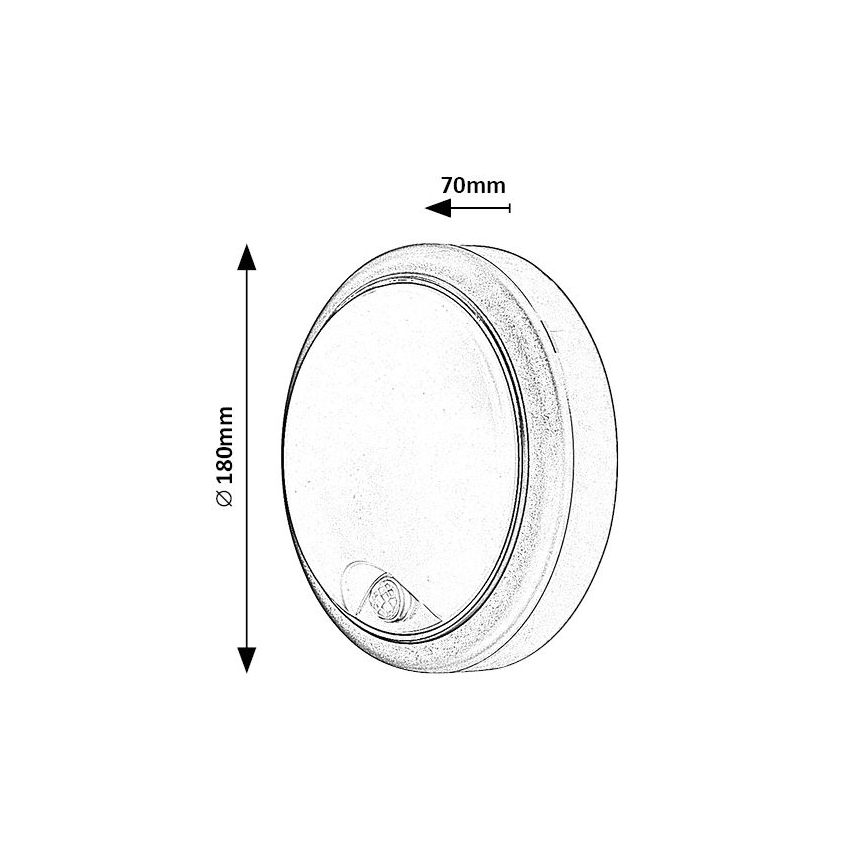 Rabalux - LED Vanjska zidna svjetiljka sa senzorom LED/15W/230V IP54