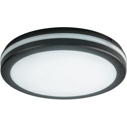 Rabalux - LED kupaonsko stropno svjetlo LED/28W/230V 3000/4000/6500K IP54 crno Ø 30 cm
