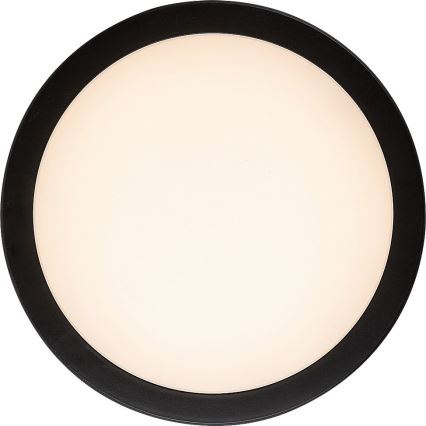 Rabalux - LED kupaonsko stropno svjetlo LED/28W/230V 3000/4000/6500K IP54 crno Ø 30 cm
