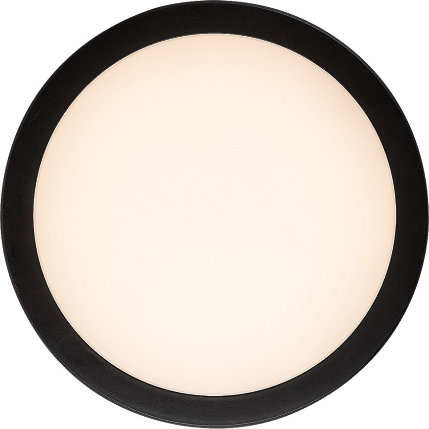 Rabalux - LED kupaonsko stropno svjetlo LED/28W/230V 3000/4000/6500K IP54 crno Ø 30 cm