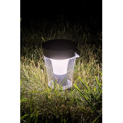 Rabalux - LED RGB solarna svjetiljka s prigušivanjem LED/3W/3,7V IP54 antracit 2000 mAh