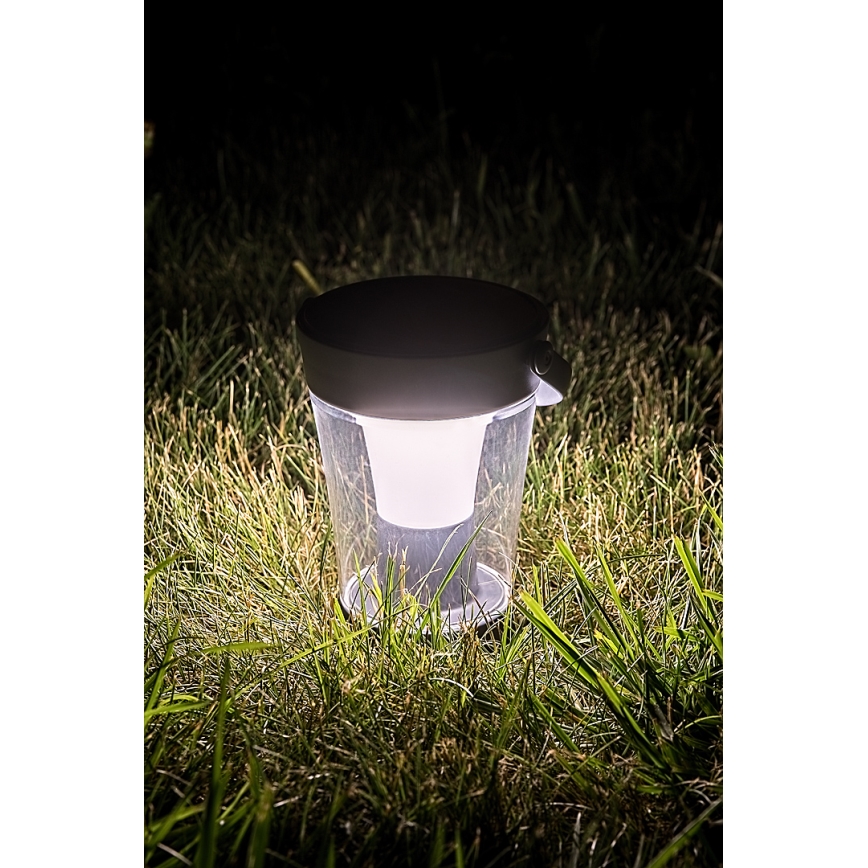 Rabalux - LED RGB solarna svjetiljka s prigušivanjem LED/3W/3,7V IP54 antracit 2000 mAh