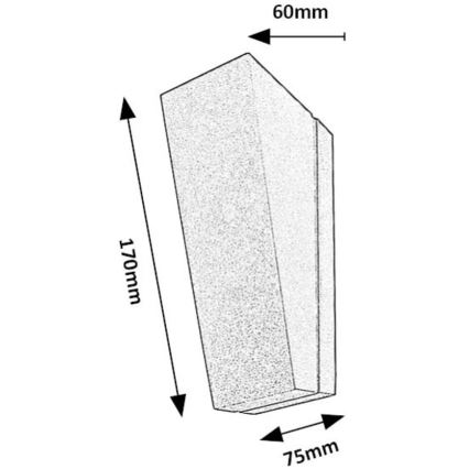 Rabalux - LED Vanjska zidna svjetiljka LED/3W/230V IP65 antracit
