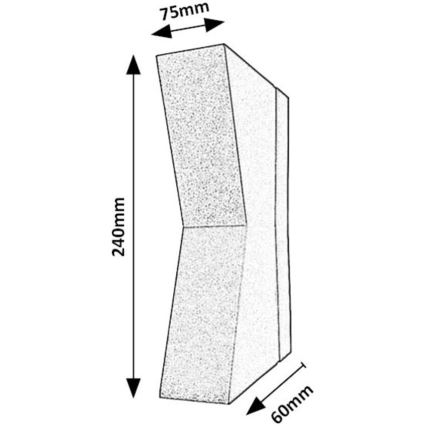 Rabalux - LED Vanjska zidna svjetiljka LED/6W/230V IP65 antracit
