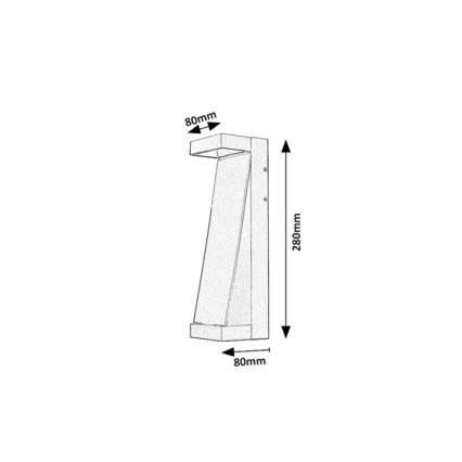 Rabalux - LED vanjsko zidno svjetlo LED/13W/230V IP65 smeđe