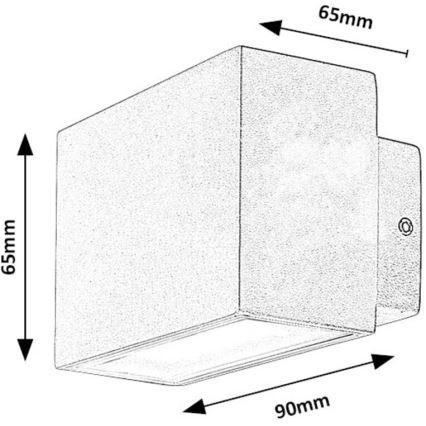 Rabalux - LED Vanjska zidna svjetiljka LED/7W/230V IP54 bijela