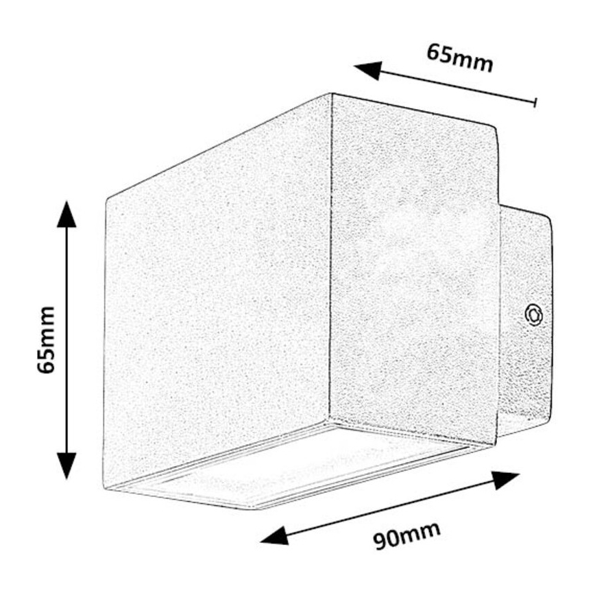 Rabalux - LED Vanjska zidna svjetiljka LED/7W/230V IP54 bijela