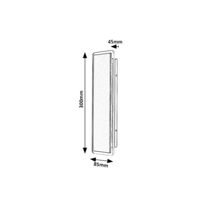 Rabalux - LED vanjsko zidno svjetlo LED/18W/230V IP54 crno