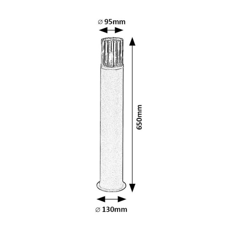 Rabalux - Vanjska lampa 1xE27/60W/230V IP54 crna