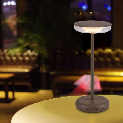 Rabalux - LED Prigušiva punjiva vanjska lampa LED/6W/5V IP44 1800 mAh smeđa