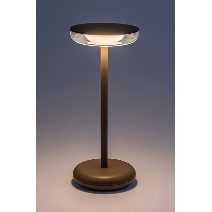 Rabalux - LED Prigušiva punjiva vanjska lampa LED/6W/5V IP44 1800 mAh smeđa