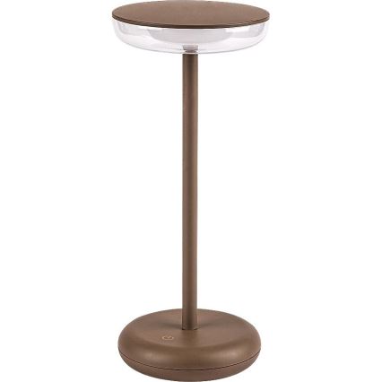 Rabalux - LED Prigušiva punjiva vanjska lampa LED/6W/5V IP44 1800 mAh smeđa