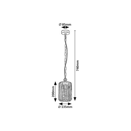 Rabalux - Vanjski luster 1xE27/40W/230V IP44