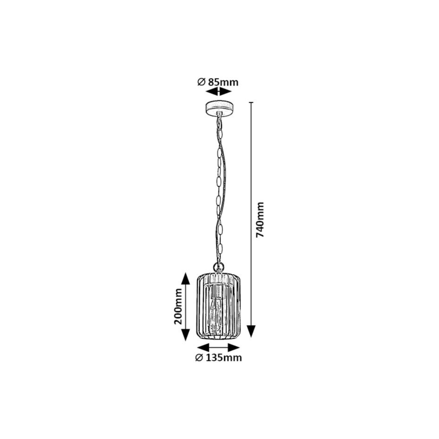 Rabalux - Vanjski luster 1xE27/40W/230V IP44