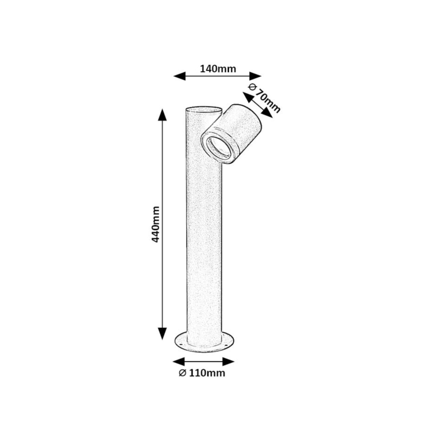 Rabalux - Vanjska lampa 1xGU10/35W/230V IP44