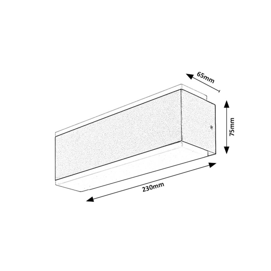 Rabalux - LED Vanjska zidna svjetiljka LED/12W/230V IP54
