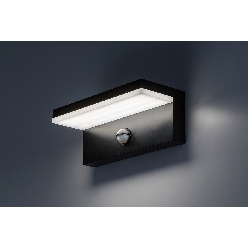 Rabalux - LED Vanjska zidna svjetiljka sa senzorom LED/9W/230V 2700/4000/6500K IP54 crna