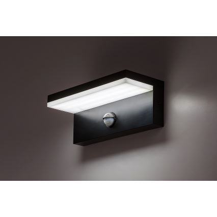 Rabalux - LED Vanjska zidna svjetiljka sa senzorom LED/9W/230V 2700/4000/6500K IP54 crna