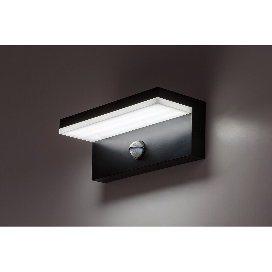Rabalux - LED Vanjska zidna svjetiljka sa senzorom LED/9W/230V 2700/4000/6500K IP54 crna
