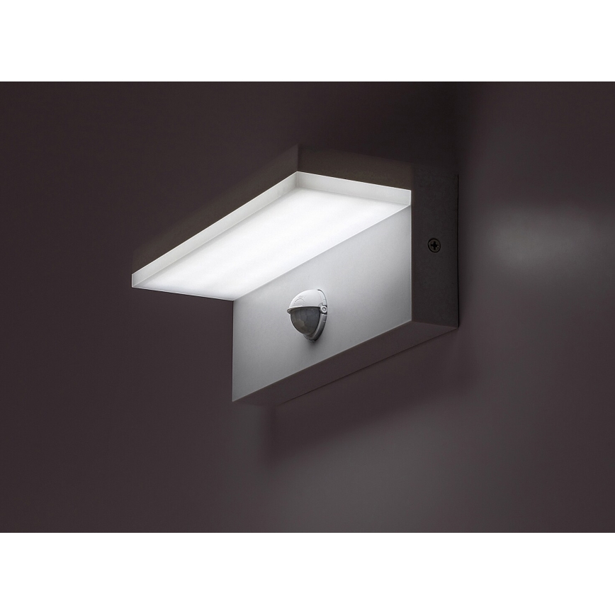 Rabalux - LED vanjsko zidno svjetlo sa senzorom LED/9W/230V 2700/4000/6500K IP54 bijela