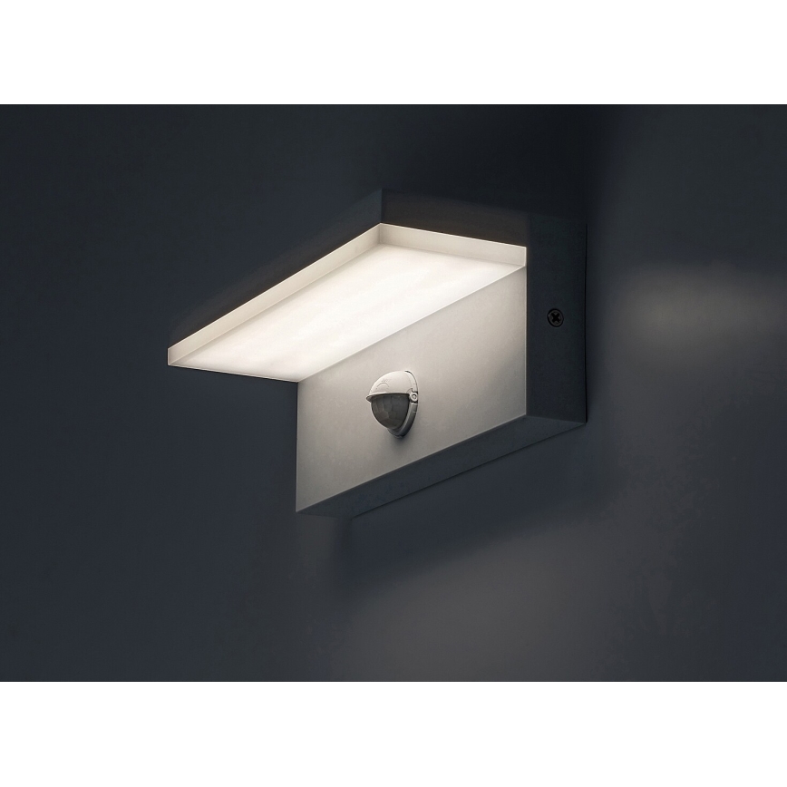 Rabalux - LED vanjsko zidno svjetlo sa senzorom LED/9W/230V 2700/4000/6500K IP54 bijela