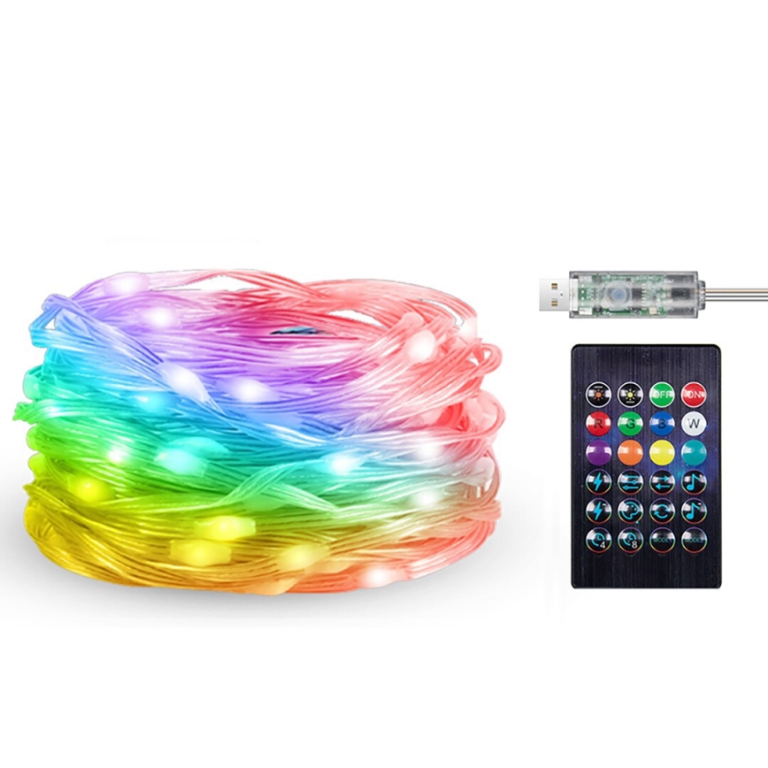 Rabalux - LED RBG Traka LED/2,8W/5V 5m IP44 WiFi + daljinski upravljač