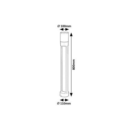 Rabalux - LED Vanjska lampa LED/12W/230V IP44 80 cm