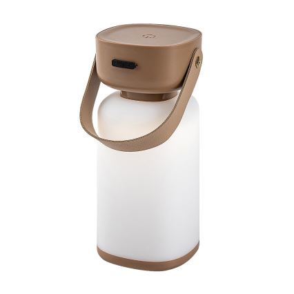 Rabalux - LED vanjska punjiva stolna lampa s dodirnim upravljanjem, prigušiva, LED/3W/5V IP44 smeđa
