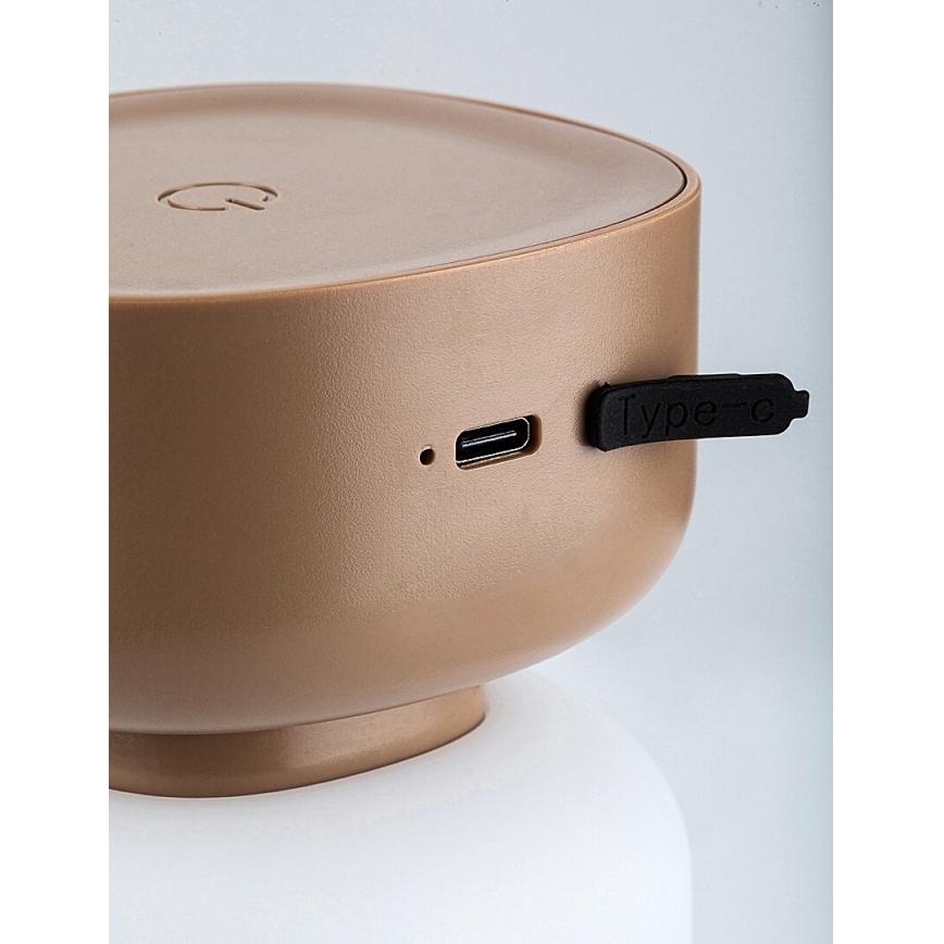 Rabalux - LED Vanjska prigušiva punjiva stolna lampa na dodir LED/3W/5V IP44 smeđa