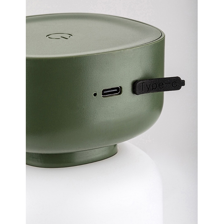 Rabalux - LED Vanjska prigušiva punjiva stolna lampa na dodir LED/3W/5V IP44 zelena