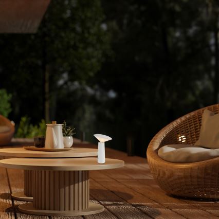Rabalux - LED Prigušiva punjiva dodirna stolna lampa POLPERRO LED/3W/3,7V 1200mAh bijela