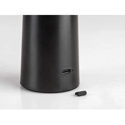 Rabalux - LED Prigušiva punjiva dodirna stolna lampa POLPERRO LED/3W/3,7V 1200mAh crna