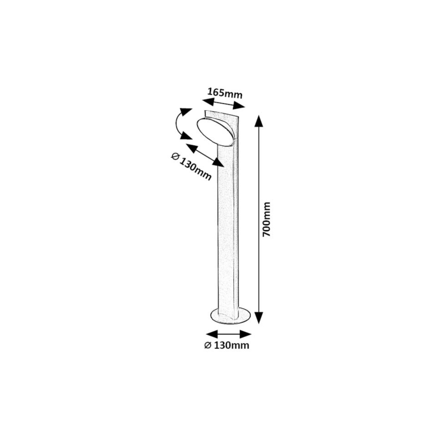 Rabalux - LED Vanjska lampa LED/12W/230V IP54
