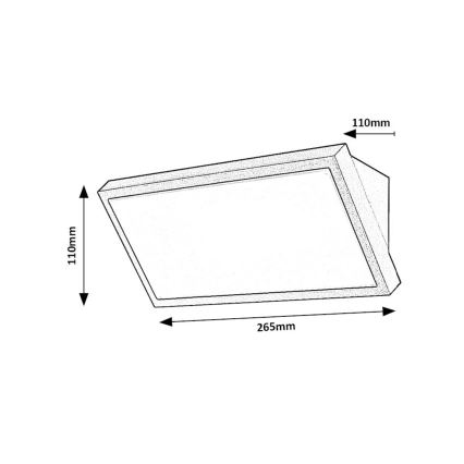 Rabalux - LED Vanjska zidna svjetiljka LED/18W/230V 2700/4000/6500K IP65