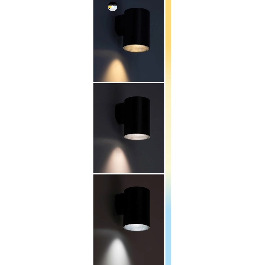 Rabalux - LED Vanjska zidna svjetiljka LED/9W/230V 2700/4000/6500K IP65 crna