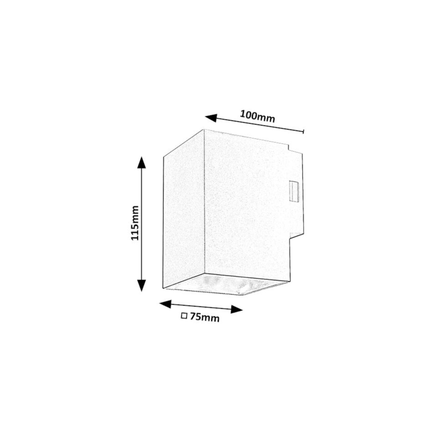 Rabalux - LED Vanjska zidna svjetiljka LED/9W/230V 2700/4000/6500K IP65 crna