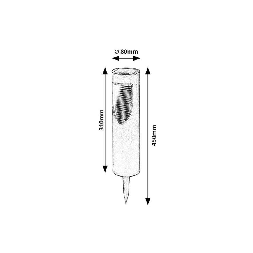 Rabalux - LED Solarna lampa LED/0,1W/1,2V 600mAh IP44