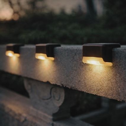 Rabalux - SET 4x LED solarne zidne svjetiljke sa senzorom sumraka LED/0,06W/1,2V 300 mAh IP44